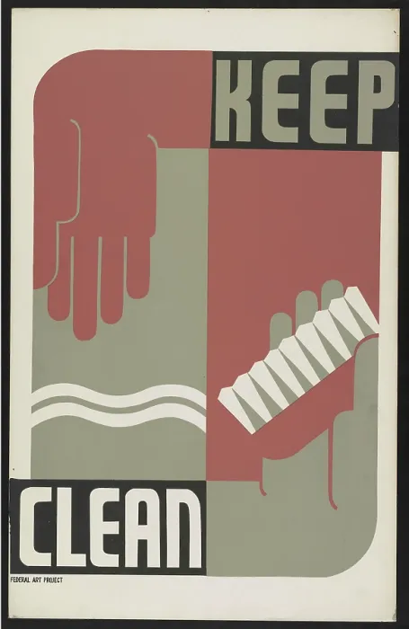 Framed Print : Keep Clean Poster Framed Print : Keep Clean Poster