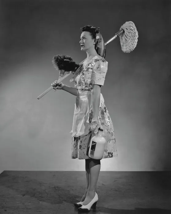 Framed Print : Cleaning Lady