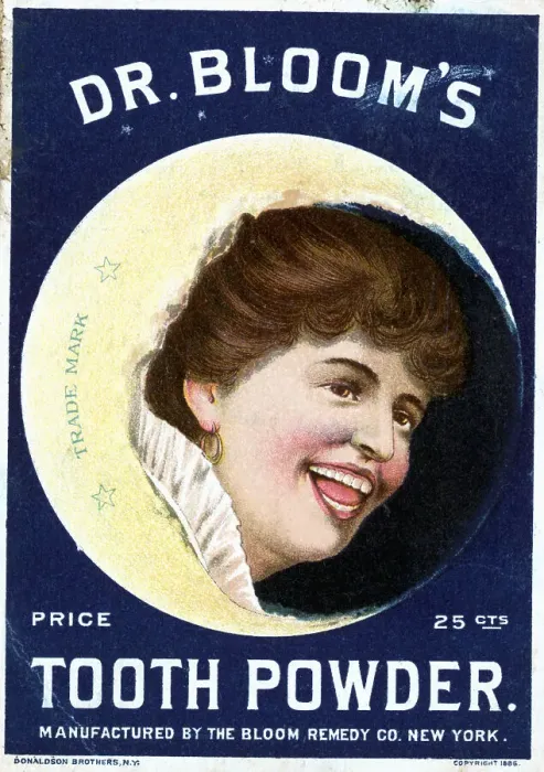 Framed Print : Cleaning Tooth Powder Girl Trade Card Framed Print : Cleaning Tooth Powder Girl Trade Card