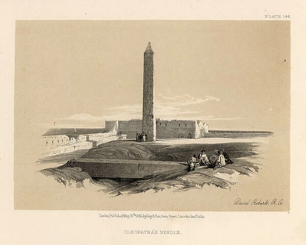 Cleopatras Needle, Luxor Obelisk, Egypt, 19th Century