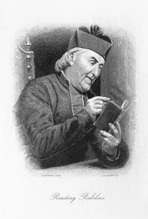 Framed Print : Clergyman Reading a Work of Rabelais Framed Print : Clergyman Reading a Work of Rabelais