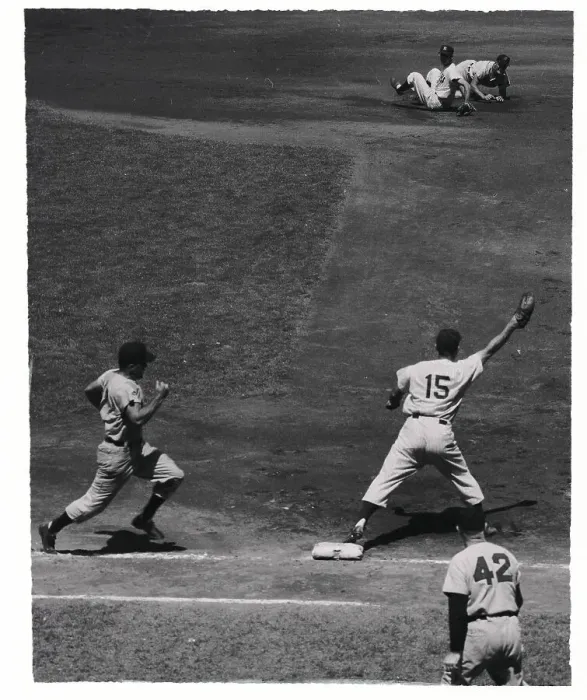Framed Print : Cleveland Baseball Action on The Field Framed Print : Cleveland Baseball Action on The Field