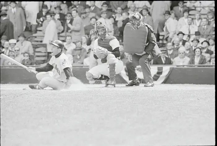 Framed Print : Cleveland Batter Screaming After High Ball Framed Print : Cleveland Batter Screaming After High Ball