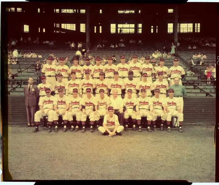 Framed Print : Cleveland Indians Baseball Team Posing Framed Print : Cleveland Indians Baseball Team Posing