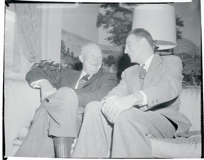 Framed Print : Clifford Case Talking With President Eisenhower Framed Print : Clifford Case Talking With President Eisenhower