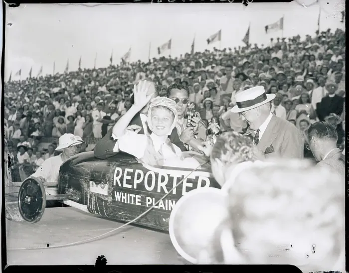 Framed Print : Clifford Hardesty Wins Soap Box Derby Framed Print : Clifford Hardesty Wins Soap Box Derby