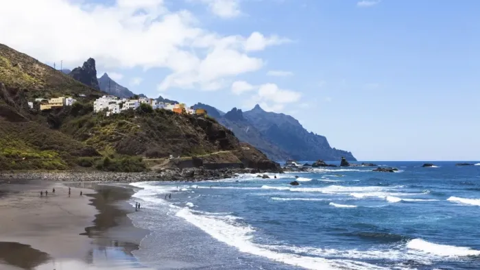 Framed Print : Cliffs in the Anaga Mountains with the Playa de Roque de las Bodegas beach, Almaciga, Almaciga, Tenerife, Canary Islands, Spain Framed Print : Cliffs in the Anaga Mountains with the Playa de Roque de las Bodegas beach, Almaciga, Almaciga, Tenerife, Canary Islands, Spain