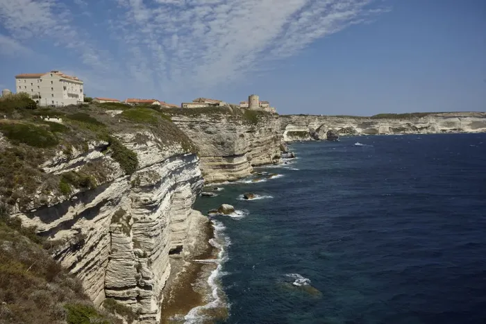 Framed Print : Cliffs with the upper city, Bonifacio, Corsica, France Framed Print : Cliffs with the upper city, Bonifacio, Corsica, France