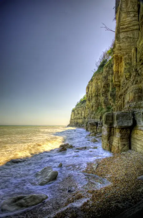 Framed Print : Cliffside. The cliffside at Pett Level near Winchelsea Beach in South England near Rye Framed Print : Cliffside. The cliffside at Pett Level near Winchelsea Beach in South England near Rye