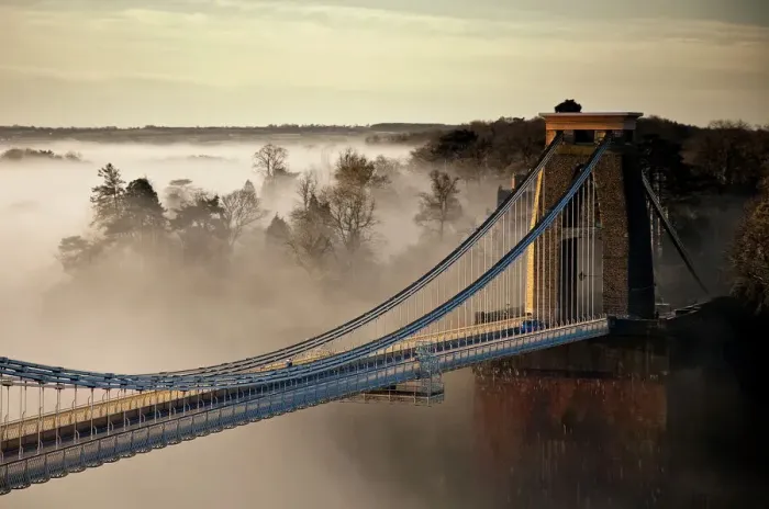 Framed Print : Clifton mist Framed Print : Clifton mist