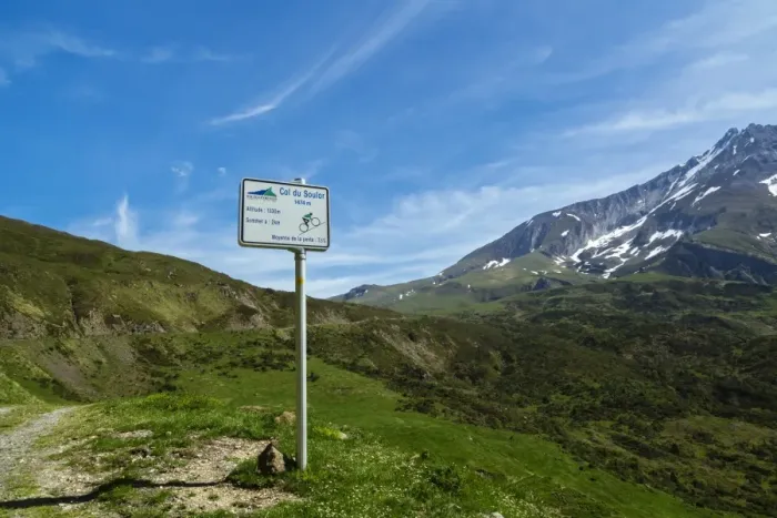Framed Print : Climbing road to col du Soulor, Hautes Pyrenees, France Framed Print : Climbing road to col du Soulor, Hautes Pyrenees, France