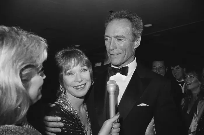 Framed Print : Clint Eastwood Hugs Shirley Maclaine Framed Print : Clint Eastwood Hugs Shirley Maclaine