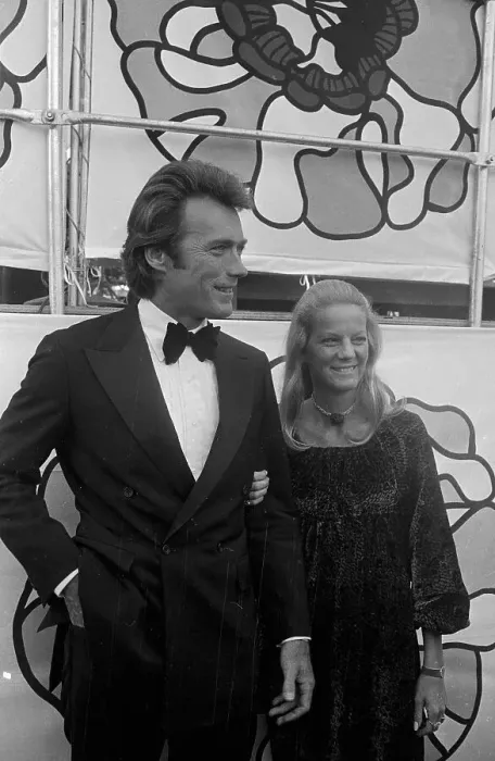 Framed Print : Clint Eastwood with Wife Maggie at Party Framed Print : Clint Eastwood with Wife Maggie at Party