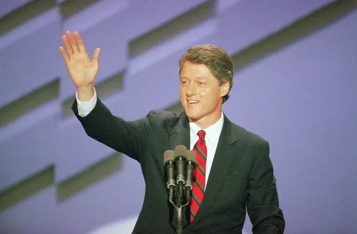 Framed Print : Bill Clinton Waving Framed Print : Bill Clinton Waving
