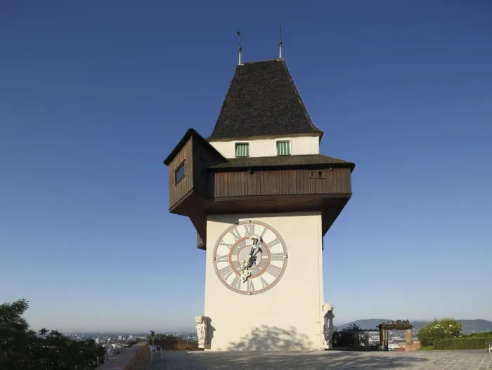 Framed Print : Clock tower on Schlossberg, castle hill, Graz, Styria, Austria, Europe, PublicGround Framed Print : Clock tower on Schlossberg, castle hill, Graz, Styria, Austria, Europe, PublicGround
