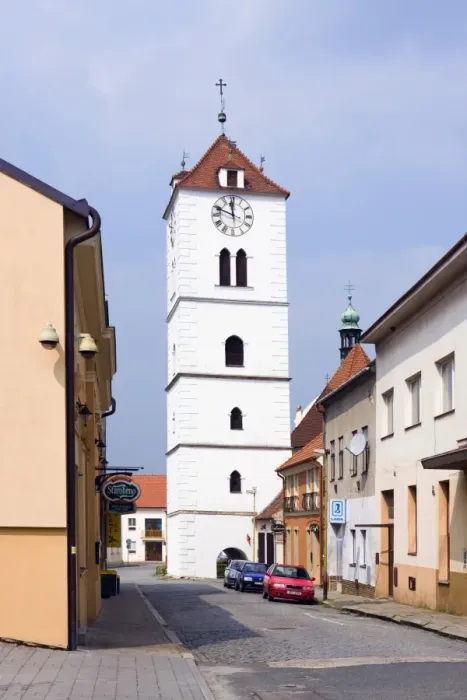 Framed Print : Clock tower in StrAzAaaAYnice, HodonAzAin district, South Moravia region, Czech Republic, Europe Framed Print : Clock tower in StrAzAaaAYnice, HodonAzAin district, South Moravia region, Czech Republic, Europe