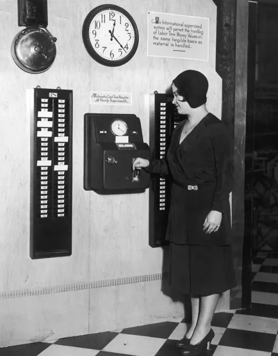 Framed Print : Clocking On Framed Print : Clocking On