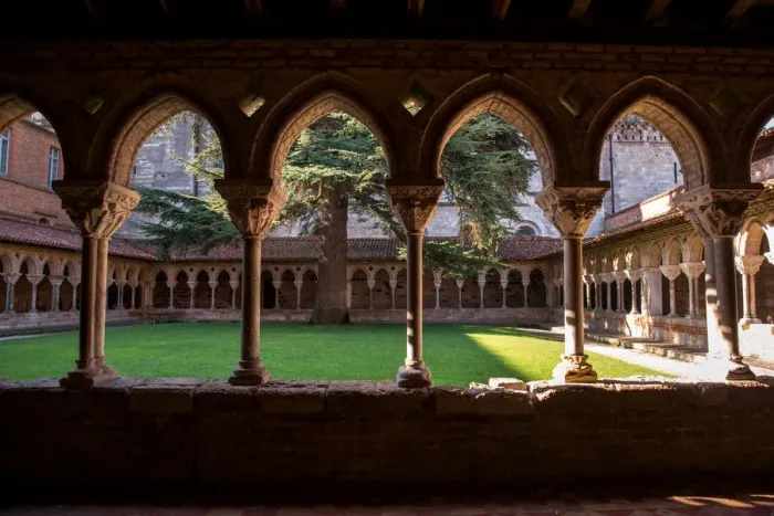 Framed Print : Cloister of Moissac Abbaye Framed Print : Cloister of Moissac Abbaye