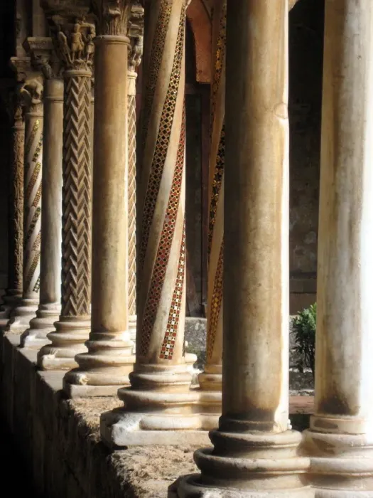 Framed Print : Cloister, Monreale Cathedral Framed Print : Cloister, Monreale Cathedral