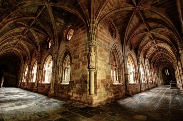 Framed Print : Cloisters of Evora Cathedral Framed Print : Cloisters of Evora Cathedral