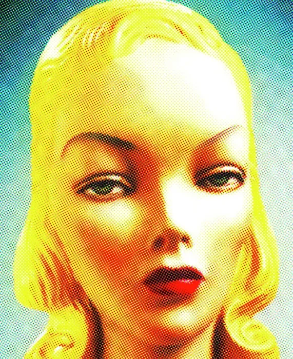 Framed Print : Close up of Blonde Woman Framed Print : Close up of Blonde Woman