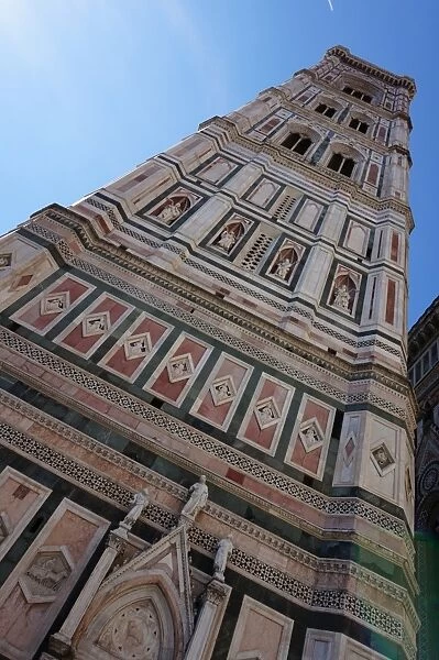 Close Up on Campanile di Giotto, Florence, Italy