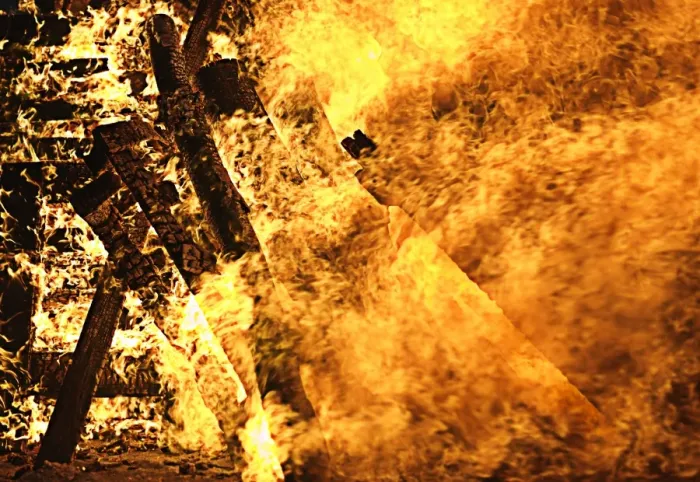 Framed Print : Fire. Close up of flames from a big beach fire Framed Print : Fire. Close up of flames from a big beach fire