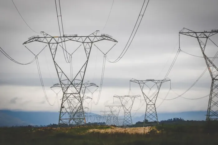 Framed Print : Close up image of overhead power lines sending electricity country wide Framed Print : Close up image of overhead power lines sending electricity country wide