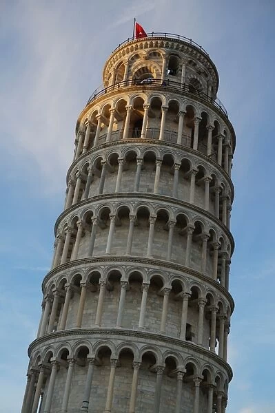 Close Up on Leaning Tower of Pisa, Italy