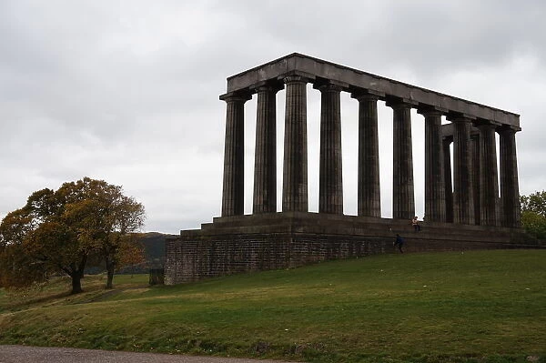 Close up on the National Monument, Edinburgh, Scotland, United Kingdom