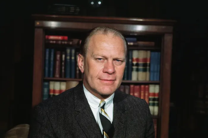Framed Print : Close up Portrait of Gerald Ford Framed Print : Close up Portrait of Gerald Ford