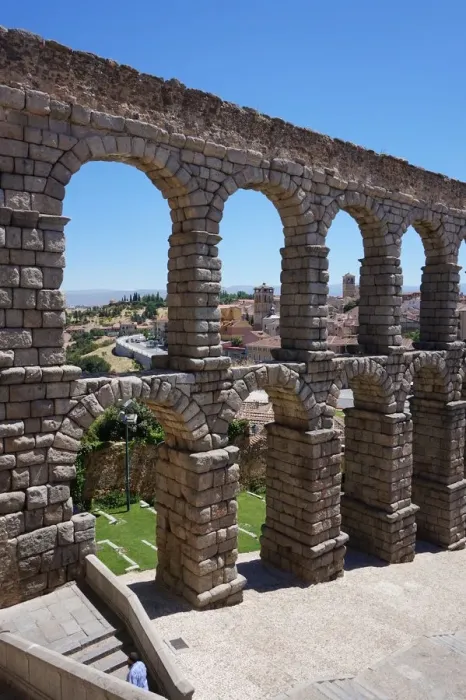 Framed Print : Close up on Roman Aqueduct, Segovia, Madrid Framed Print : Close up on Roman Aqueduct, Segovia, Madrid