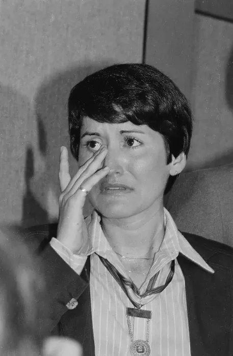 Framed Print : Close Up of Rosie Ruiz Wiping Away Tear Framed Print : Close Up of Rosie Ruiz Wiping Away Tear