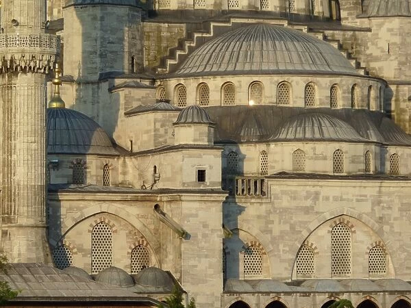 Close-up of the Blue mosque in Istanbul, Turkey