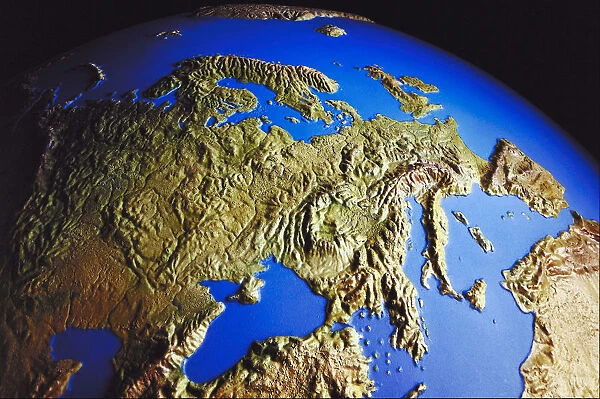 close up, close-up, cropped, detailed, earth, europe, globe, nobody, on black, reversed