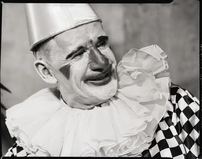 Framed Print : Close-up of Clown in Makeup Framed Print : Close-up of Clown in Makeup