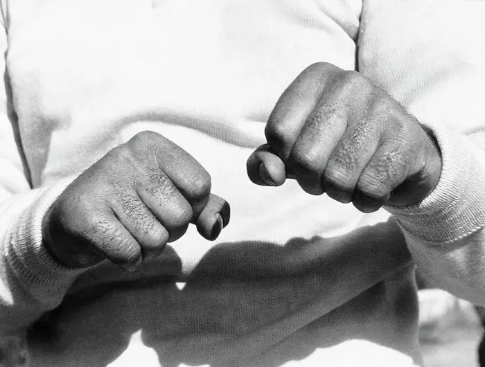 Framed Print : Close-Up Of Jack Dempsey'S Fists Framed Print : Close-Up Of Jack Dempsey'S Fists