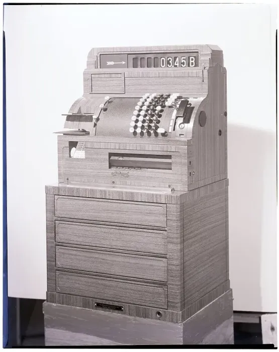 Framed Print : Close-Up Of National Cash Register Framed Print : Close-Up Of National Cash Register