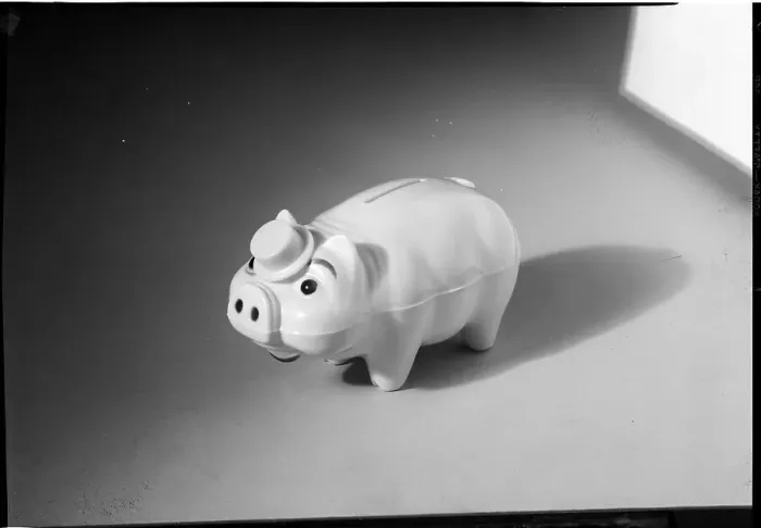 Framed Print : Close-Up of a Piggy Bank Framed Print : Close-Up of a Piggy Bank