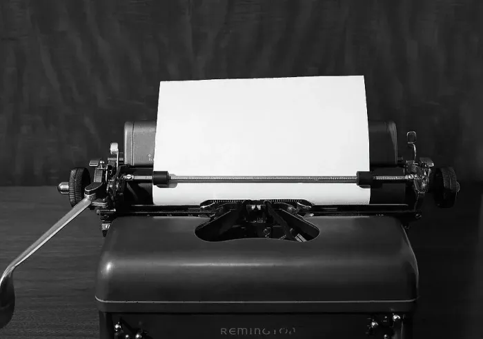 Framed Print : Close-Up Of Remington Typewriter & Paper Framed Print : Close-Up Of Remington Typewriter & Paper