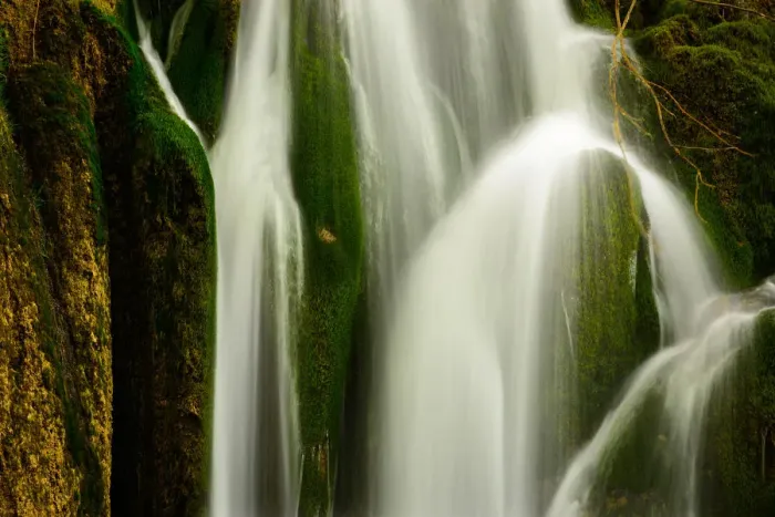 Framed Print : Close-up of a waterfall at Plitvice Lakes National Park Framed Print : Close-up of a waterfall at Plitvice Lakes National Park