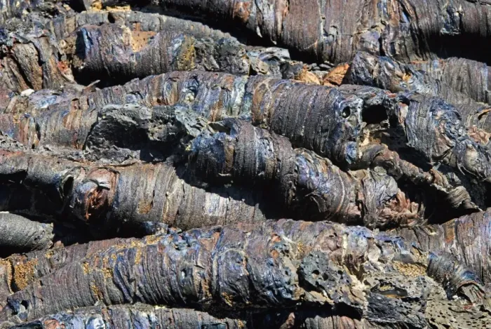 Framed Print : Close Up Of Volcanic Tubes And Blue Lava Framed Print : Close Up Of Volcanic Tubes And Blue Lava