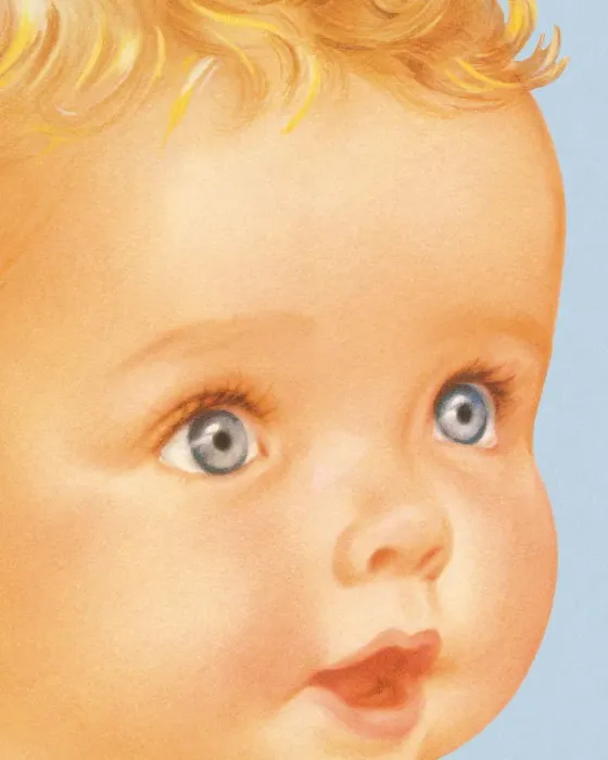 Framed Print : Closeup of a Baby Face Framed Print : Closeup of a Baby Face