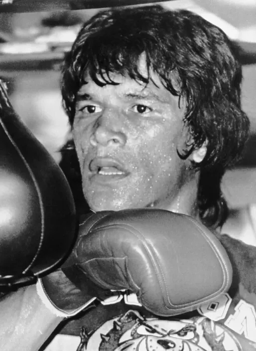 Framed Print : Closeup Of Carlos Monzon At Punching Bag Framed Print : Closeup Of Carlos Monzon At Punching Bag
