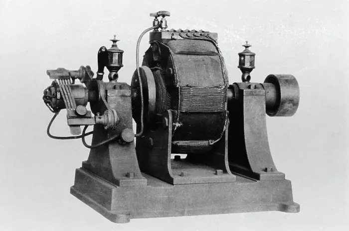 Framed Print : Closeup Of Early Electric Motor Framed Print : Closeup Of Early Electric Motor