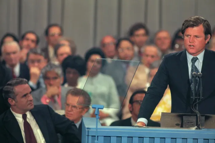 Framed Print : Closeup of Edward Kennedy Speaking at Convention Framed Print : Closeup of Edward Kennedy Speaking at Convention