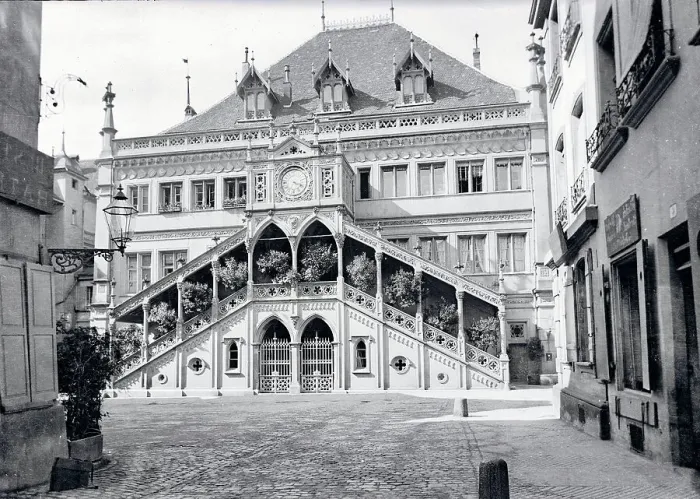 Framed Print : Closeup of the Hotel De Ville Framed Print : Closeup of the Hotel De Ville