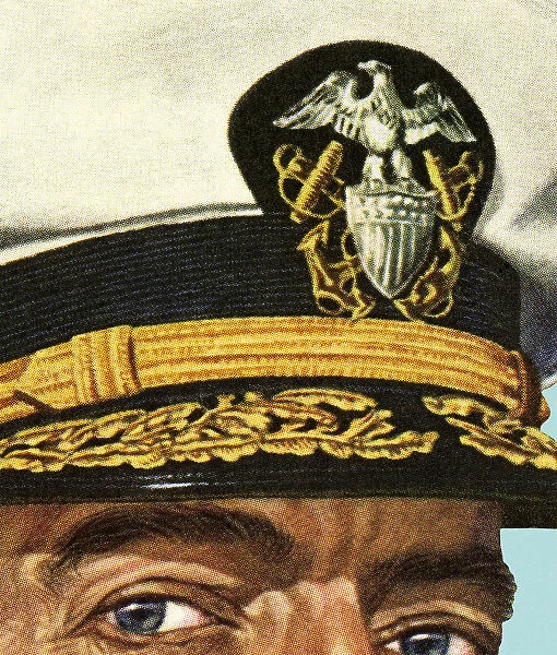 Closeup of an Officers Hat