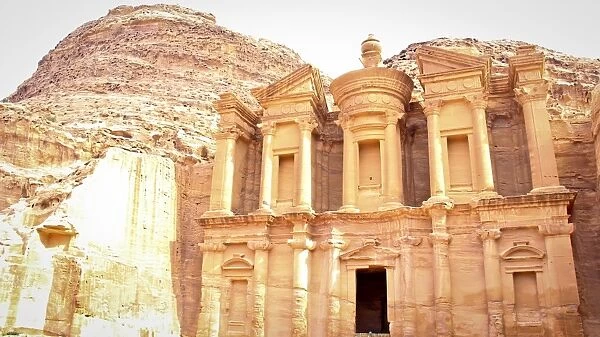 Closeup of Petra Monastery - Ad Deir