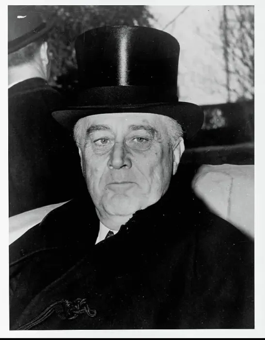 Framed Print : Closeup of President F.D. Roosevelt, undated. B / W photo Framed Print : Closeup of President F.D. Roosevelt, undated. B / W photo